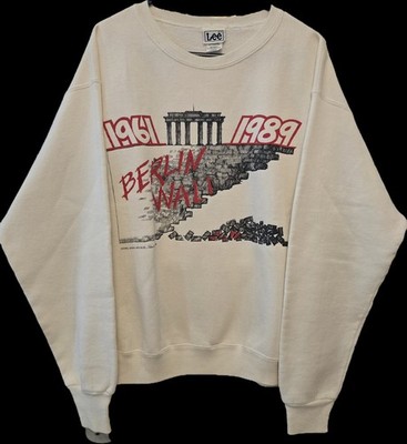Vintage Berlin Wall 1990 Sweatshirt Lee LEE Size L Made in USA Rarität Top