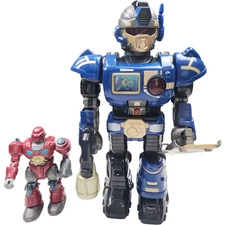 Vintage Hap-P-Kid Robot (2) Turbo Fighter|M.A.R.S. Motorized Attack Robot Squad)