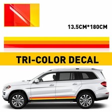 1/2set TRI-COLOR Side Rocker Stripes Decal Vinyl Sticker For All Toyota Tacoma Y