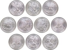 2012 P&D Quarter 10 Coin Set Clad Uncirculated Mint State