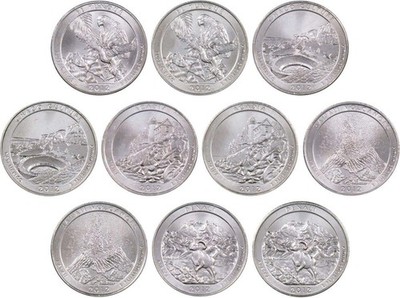2012 P&D Quarter 10 Coin Set Clad Uncirculated Mint State