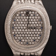 Audemars Piguet Ellipse Tonneau Fabrik Diamant Zifferblatt 30Mm Uhr 18K Weißgold