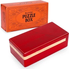 Impossible Box Puzzle Master with Secret Opening Mechanism and Drawer
