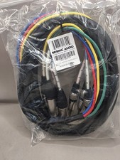 - SAXT-4x10M - 4 Channel 1/4" TRS to XLR Male Snake Cable - 10 Feet Long - Se...