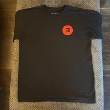 Eminem Basic E Logo Black Graphic Shirt Men  s M Official Merchandise Hip Hop Rap
