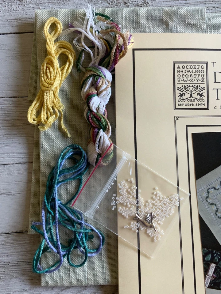 The Drawn Thread FRENCH GARDEN Scissors Keeper Cross Stitch Partial Kit - Image 2 of 4