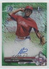 2017 Bowman Retail Green Shimmer Refractor 45/99 Adonis Medina Auto 0q0m