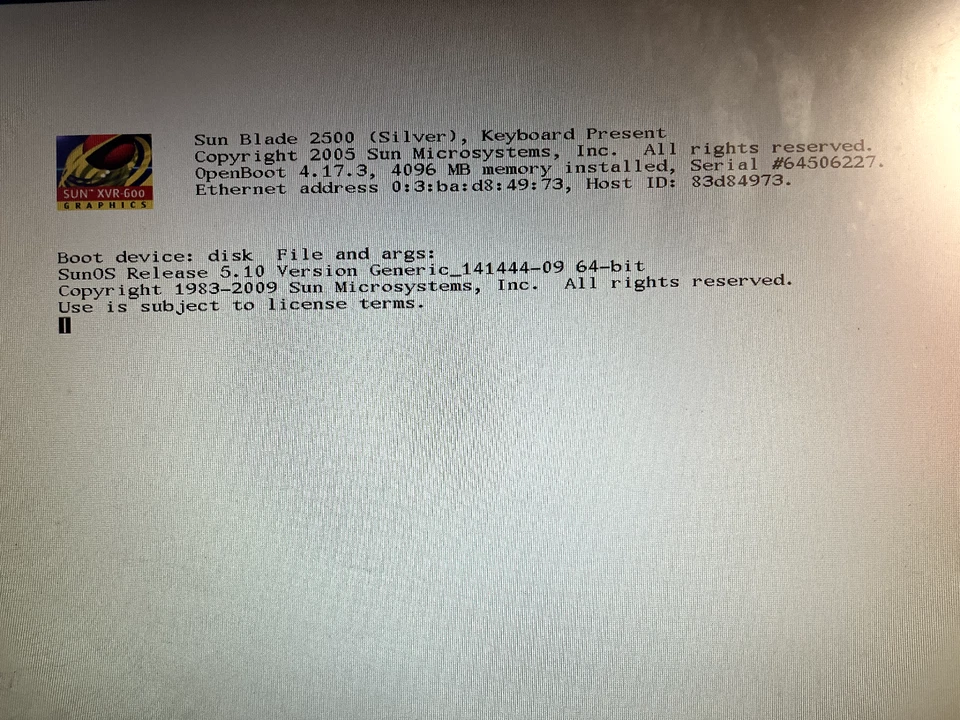 Sun Microsystems Blade 1500 SILVER Workstation - Bild 2 von 4