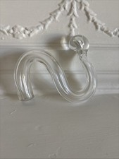 Mid Century mundgeblasene Klarglas Skulptur Studio Kunst Glas Briefbeschwerer