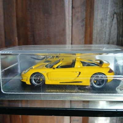 Spark 1/43 GEMBALLA Mirage GT gelb Porsche Carrera GT Modellauto Neu
