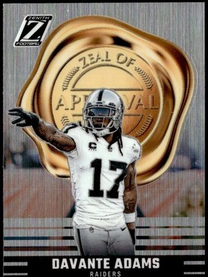 2023 Panini Zenith #18 Davante Adams Zeal of Approval E1