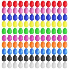 120 Pcs Plastic Egg Shakers Easter Egg Shaker Percussion Musical Maracas Plas...