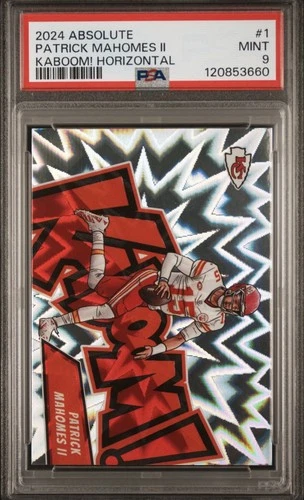 2024 Panini Absolute Patrick Mahomes II Kaboom! Horizontal PSA 9 #1