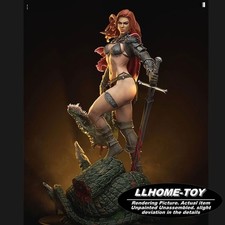 Statua statuina Sonja killer rossa alta 30 cm modello stampa 3D kit garage non verniciato