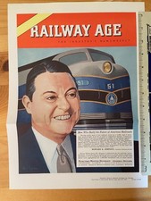 NOS EMD Electro-Motive GM Locomotive Baltimore & Ohio Railway Age Cover 1957