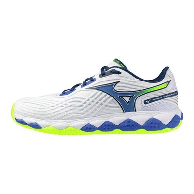 MIZUNO Wave Enforce Tour 2 OC 61GB2602 20 Weiß Blau Gelb Weite 2E Tennis