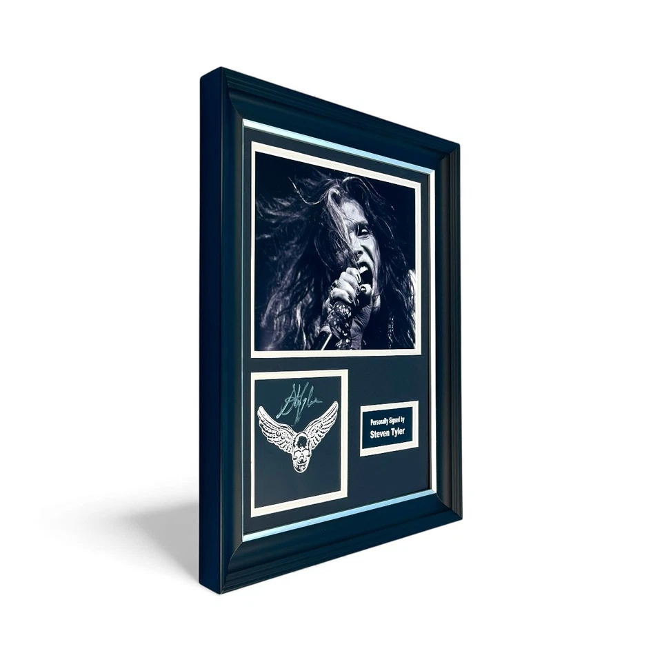 Steven Tyler Aerosmith SIGNED One More Time Luxury Photo Display & COA Autograph - Image 2 of 4