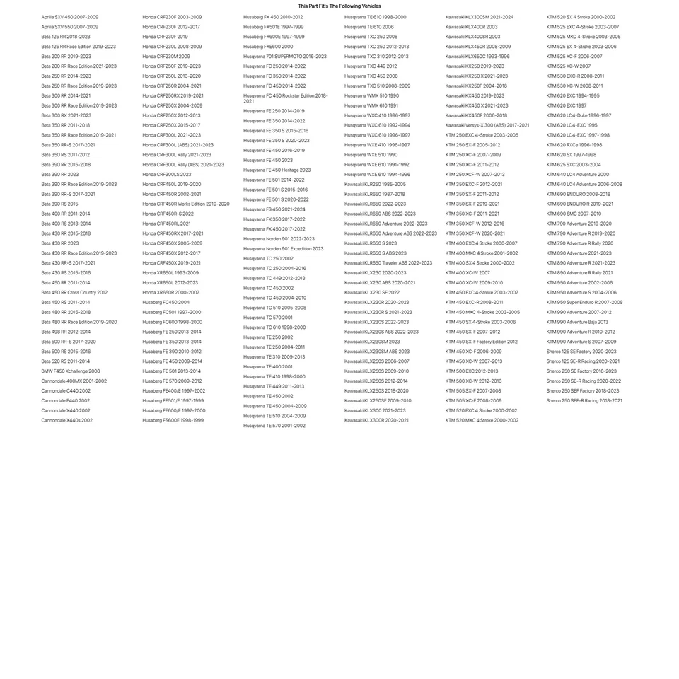 Guardabarros delantero Acerbis Super Motard 01 RM amarillo para Husqvarna Te 610 1998-00,2006 Foto 2 de 4