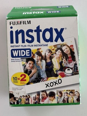 NEW Open Box Fujifilm Instax Instant Wide Film White Film 10 x 2 Exp 2018 (E)