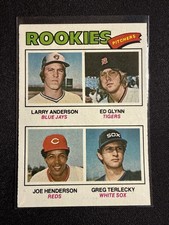 1977 Topps - Rookie Pitchers Ed Glynn, Larry Anderson, Joe Henderson #487 (RC)