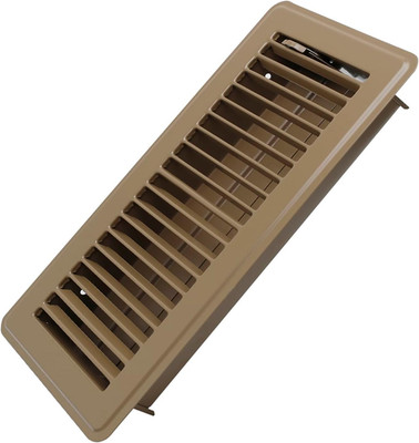 4'' X 10'' Floor Register - Heavy Duty Steel Walkable Floor Vents - Easy Adjust A