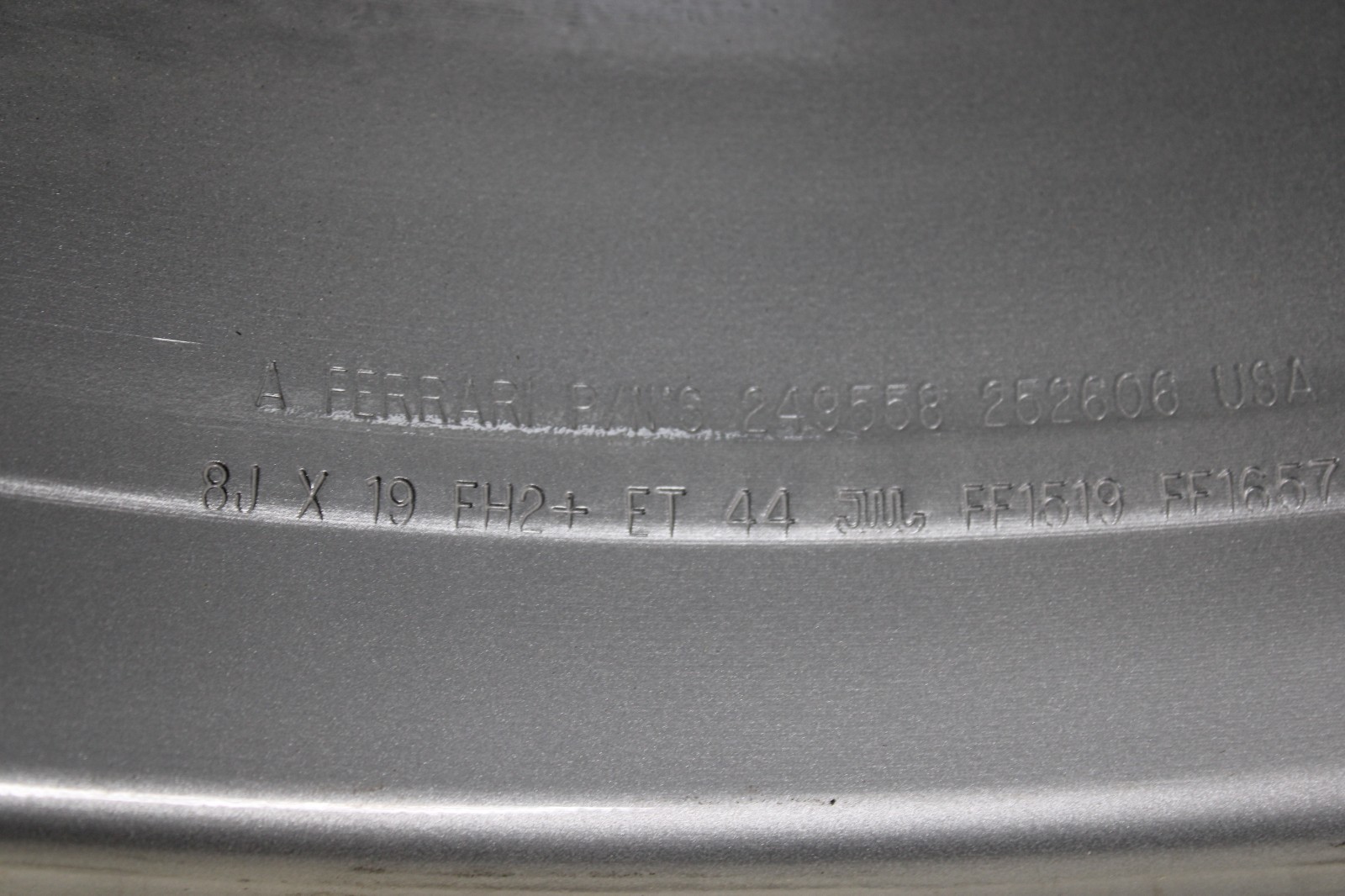 Ferrari California 19" x 8" Wheel Rim 252606 OEM