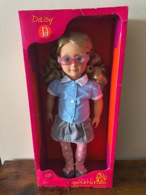 Our Generation Doll 18'' Daisy With Glasses RARE!