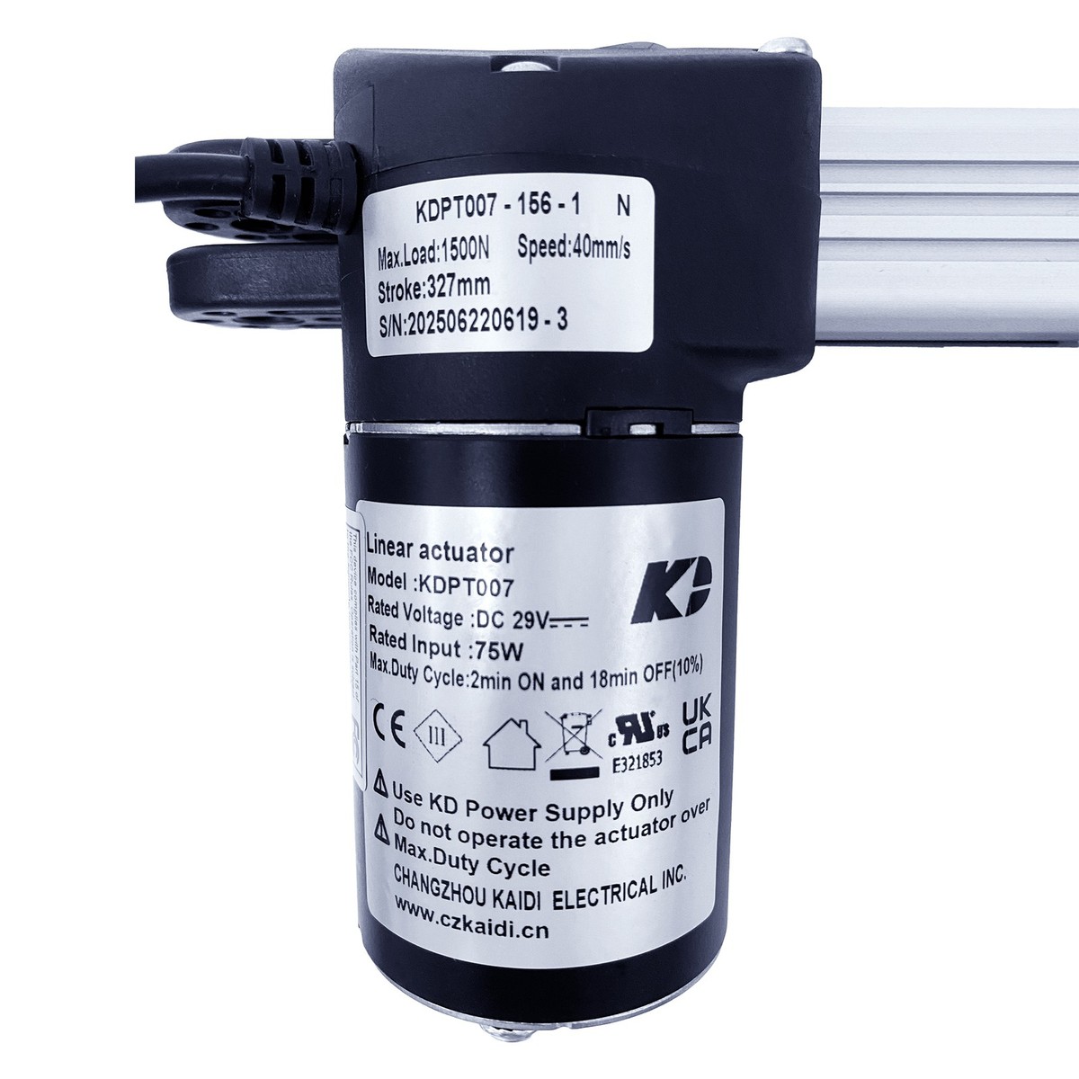 Kaidi KDPT007-156 Lift Chairs Power Recliner Motor Linear Actuator