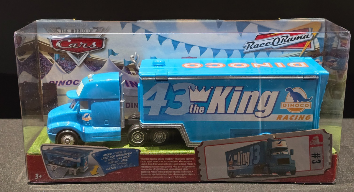 DISNEY PIXAR CARS - RACE-O-RAMA - GRAY - DINOCO HAULER THE KING