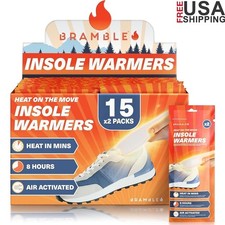 Disposable Foot Warmers Natural Heat Insoles Outdoor Cold Weather 30 Pack New
