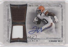 2014 Museum Collection Signature Swatches Dual Relics Terrance West Auto 0a2