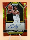 Ochai Agbaji Signatures Rookie Auto Red/Yellow Choice SP! 22 Panini Prizm, Jazz