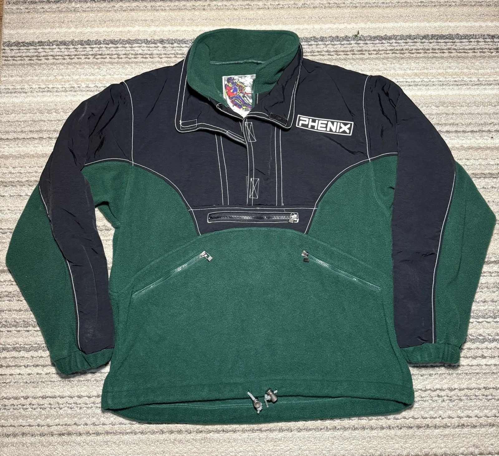 Vtg Phenix Fleece Jacket Mens XL Green Pullover Ski Snowboard Canada Outdoors - product detail image 1