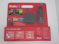 Roku 3 Digital Media Streaming Player Black New Old Stock New In Box
