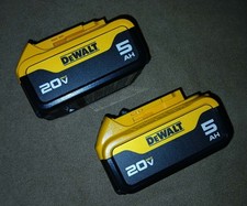 2 Genuine Dewalt 20 Volt 20v Max Li-Ion 5 AH Batteries DCB205   FREE SHIPPING