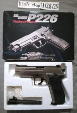 Airsoft Tanaka Works Sig Sauer P226 Silver Chrome Gas Blowback Gun GBB Pistol