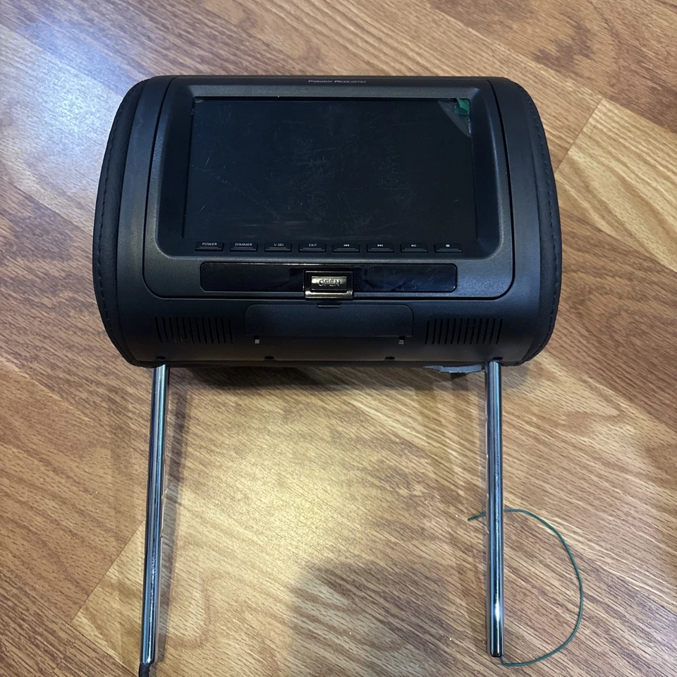 Power Acoustik H-91CC 9" Headrest Monitor Black Gray Tan IR FM Transmitter - Image 4 of 4