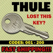 Thule Replacement Key Cut to Your Code 001 - 200