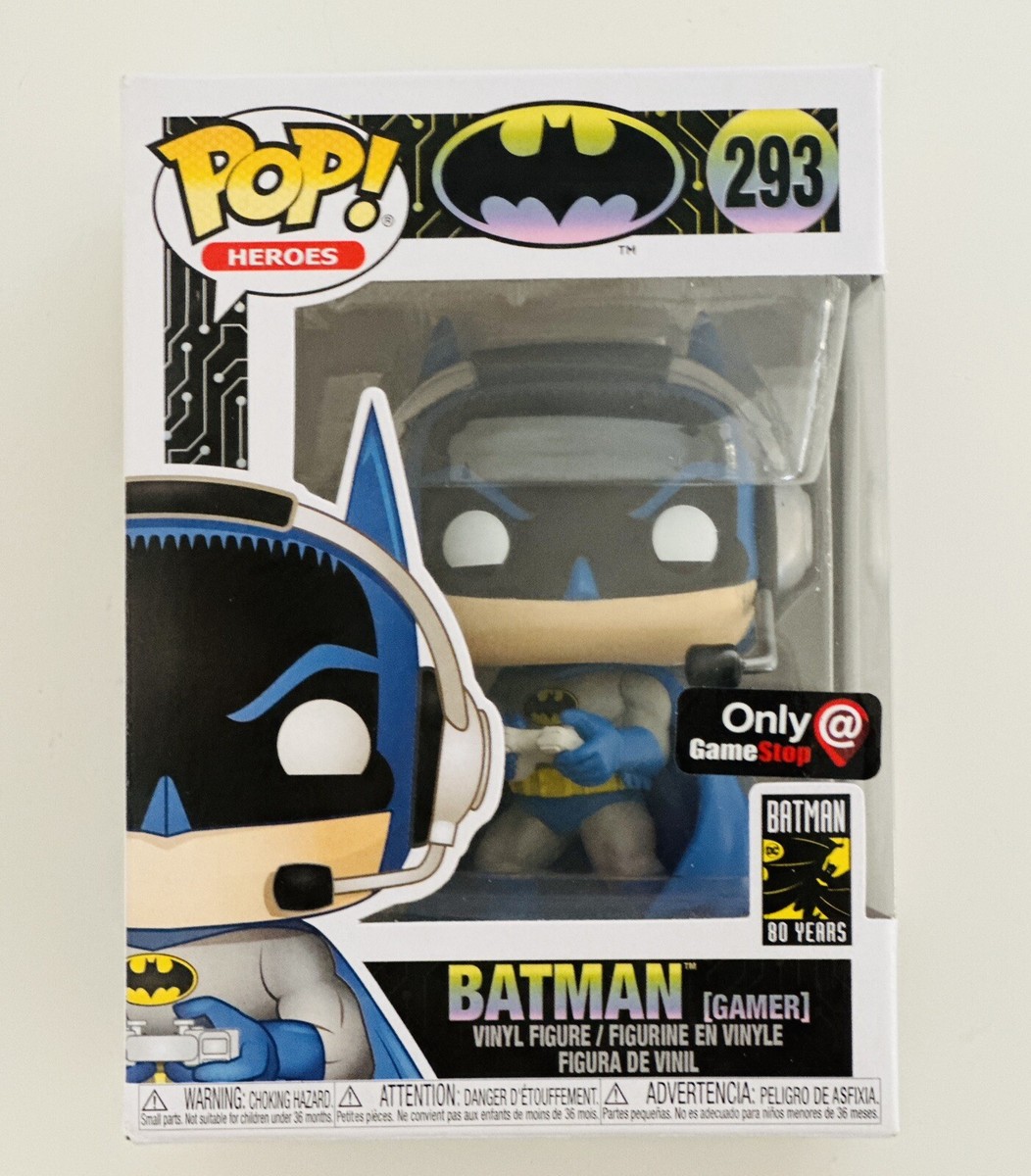 Funko Pop! Heroes DC Gamer Batman GameStop Exclusive Vinyl Funko Pop! Heroes DC Gamer Batman GameStop Exclusive Vinyl