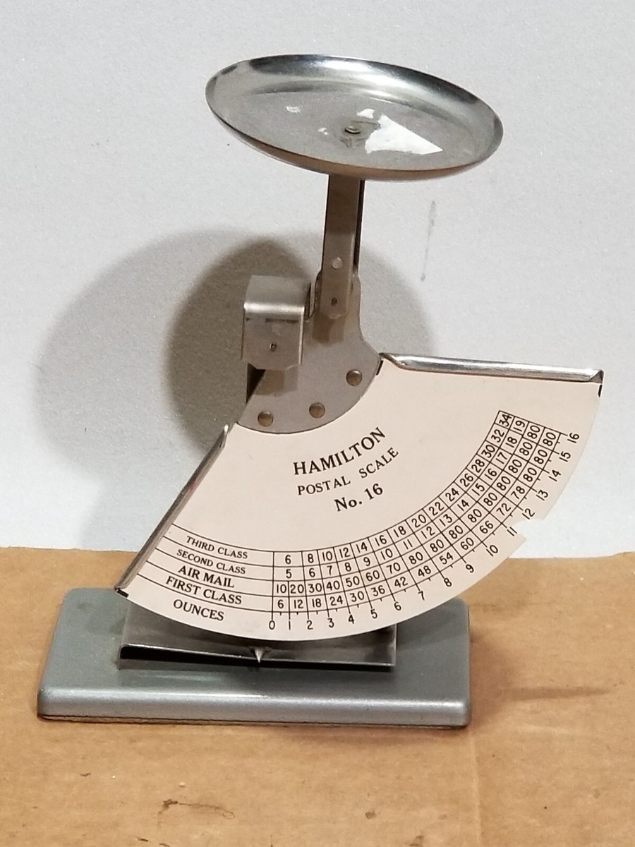 Vintage Hamilton Postal Scale NO 16 First Class Package Letter