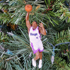 Chris Webber Sacramento Kings Basketball Xmas Ornament Tree Holiday vtg Jersey 4