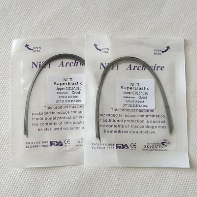 Lot De 20 Bagues Fils Orthodontiques Niti Élastiques Forme Ovoïde - Neuf
