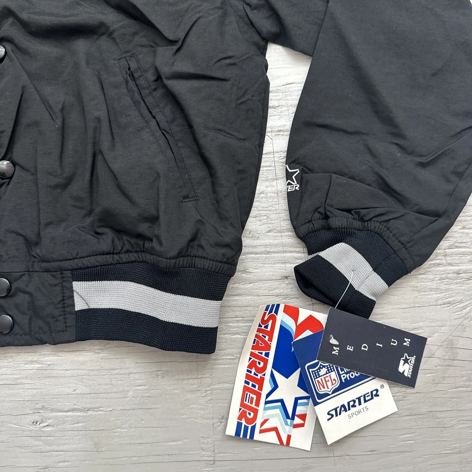 Vintage NEW W/ TAGS Starter NFL Los Angeles Vegas Raiders youth Jacket Medium - Image 3 of 4