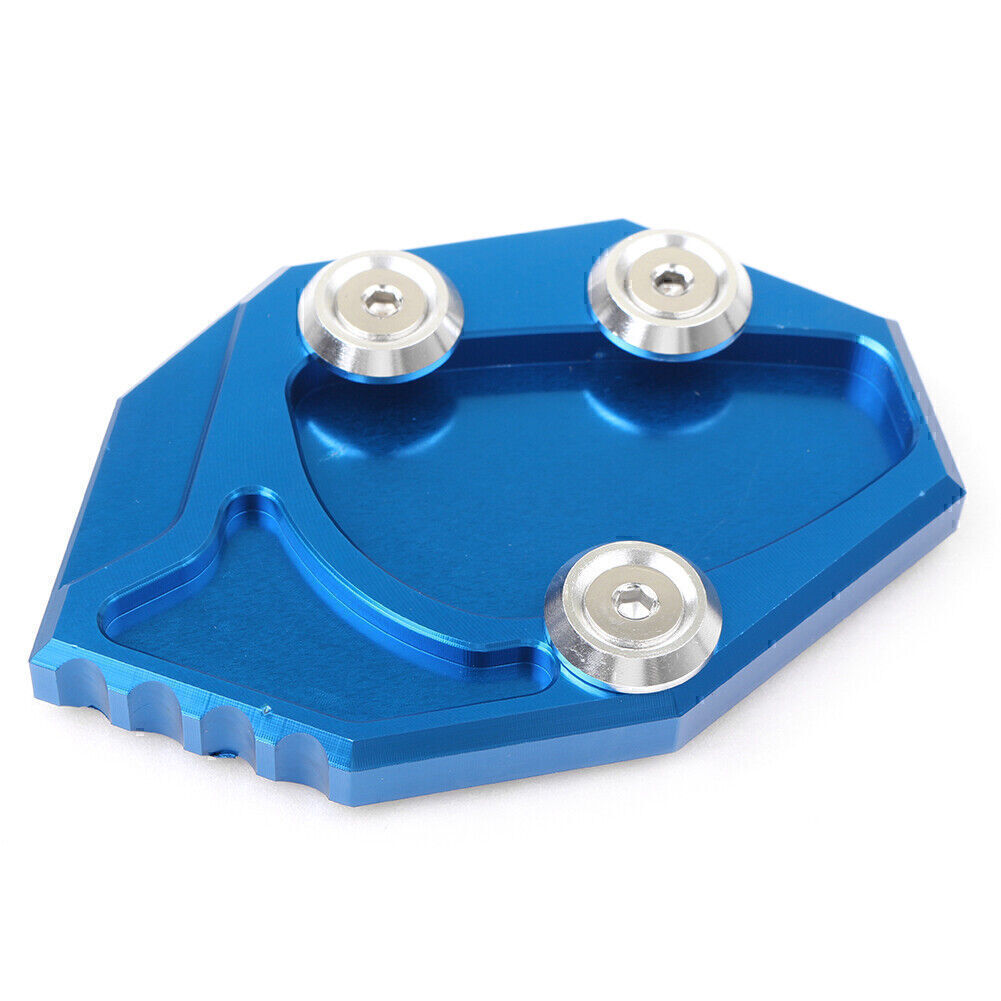 BONFUN Extension Béquille Plaque Agrandisseur Support Latéral Pied De Moto Plaque D'extension Coussin Alliage D'aluminium, Plaque De Support De Coussin De Pied Universelle