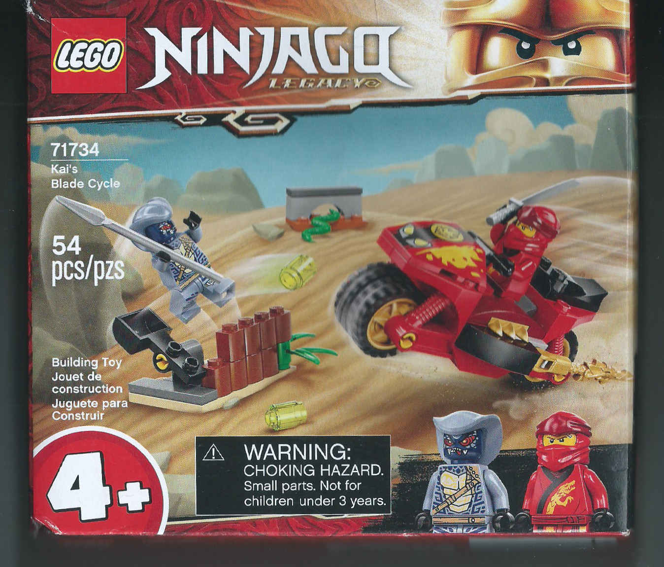 LEGO Ninjago Legacy 71734 Kai's Blade Cycle Building Kit 54 