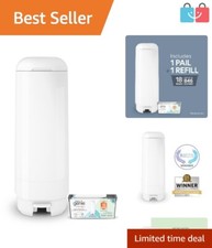 Effortless Baby Waste Disposal - Signature Diaper Pail with Easy Roll Refill