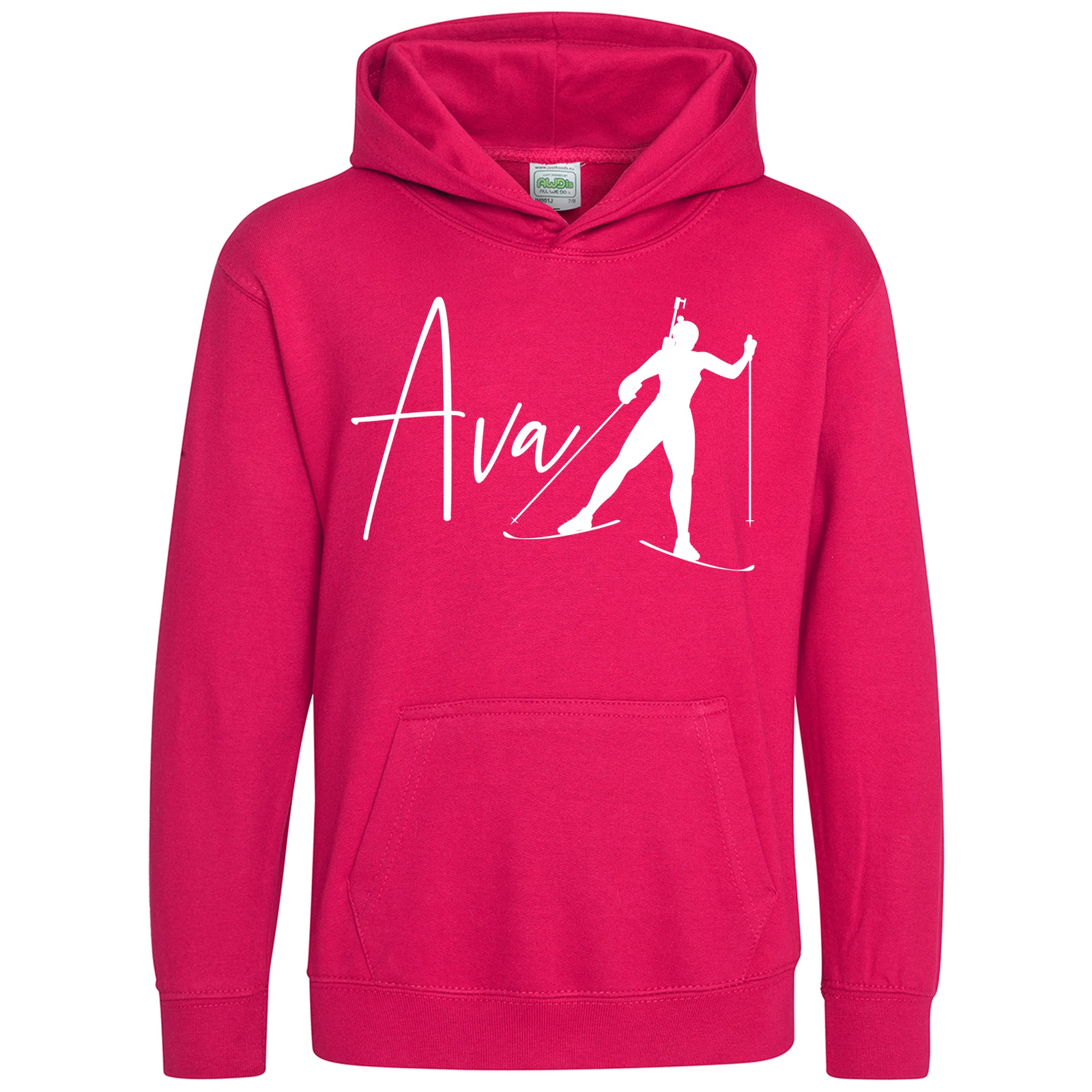 VETEMENTS Felpa con Cappuccio Sci Bambina Personalizzata Sci Compleanno Regali Figlia Bambina