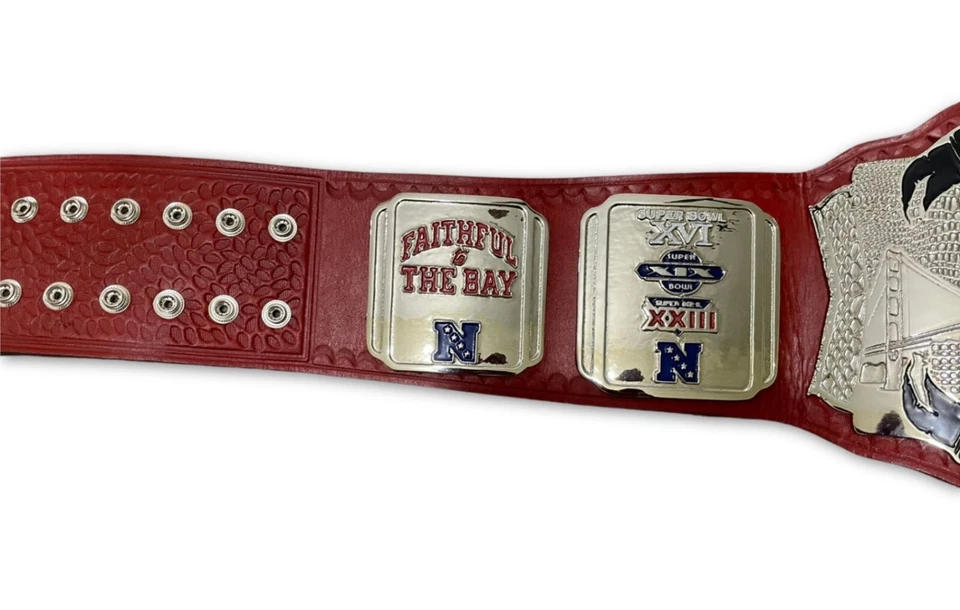 Cinturón Campeonato SF San Francisco 49ERS NFL Adulto Talla 2mm Latón Foto 3 de 4