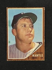1962 Topps #200 Mickey Mantle VG-EX New York Yankees *245