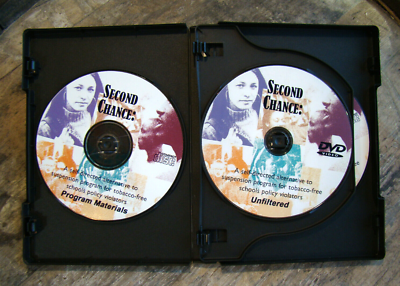 second chance tobacco Second Chance ~1 DVD & 2 CDs~ Tobacco Free School Policy Violators  Alternative
